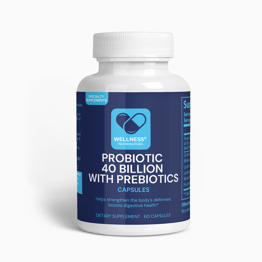 WellnessNutraceuticals®  Probiotic 40 Billion with Prebiotics