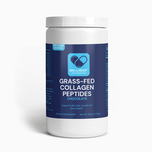 WellnessNutraceuticals® Grass-Fed Collagen Peptides Powder (Chocolate)